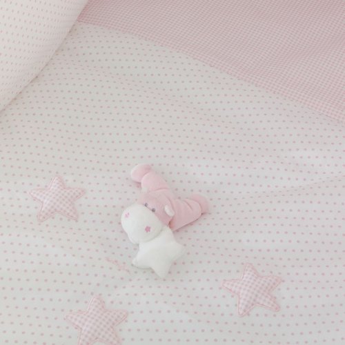 Nanán Set Piumone e Paracolpi 4pz Bombo Rosa I Più Venduti