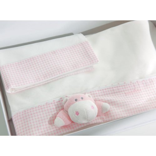 Nanán Set Lenzuola 3pz Carrozzina Bombo Rosa In Saldo