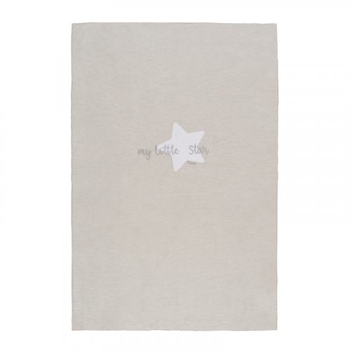 Nanán Coperta letto grigia in jersey "My little Star" Offerte esclusive