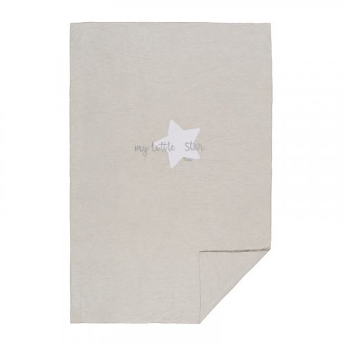 Nanán Coperta letto grigia in jersey "My little Star" Offerte esclusive