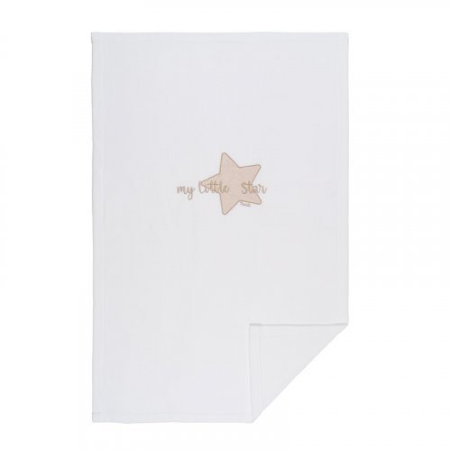 Nanán Coperta letto in pile "My little star" con ricamo beige Lightning offer
