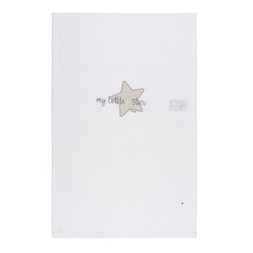 Nanán Coperta letto in pile "My little star" con ricamo grigio Grandi sconti