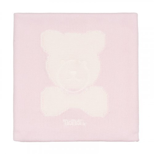 Nanán Coperta in filo rosa con orso Super Saving Price