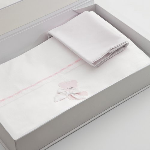 Nanán Lenzuola Carrozzina Coccolo Rosa Sostegno trimestrale