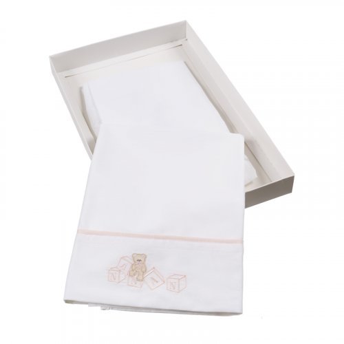 Nanán Lenzuola per lettino Set 3pz Dadini Rosa Solo un giorno rimasto