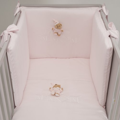 Nanán Set Piumone e Paracolpi 4pz dadini Rosa In Linea
