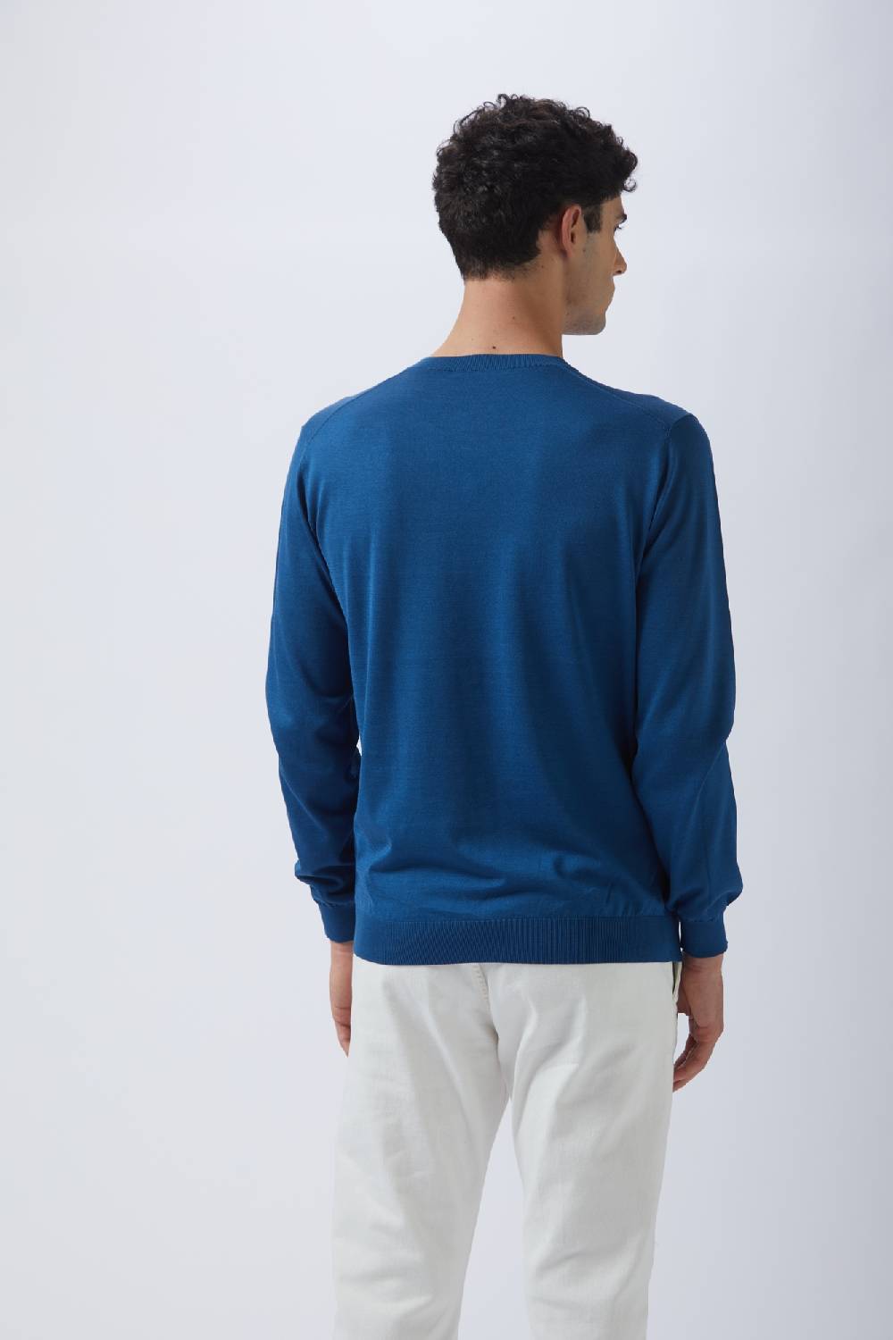 Kangra Cashmere Pullover Rasato in Seta e Cotone Novità