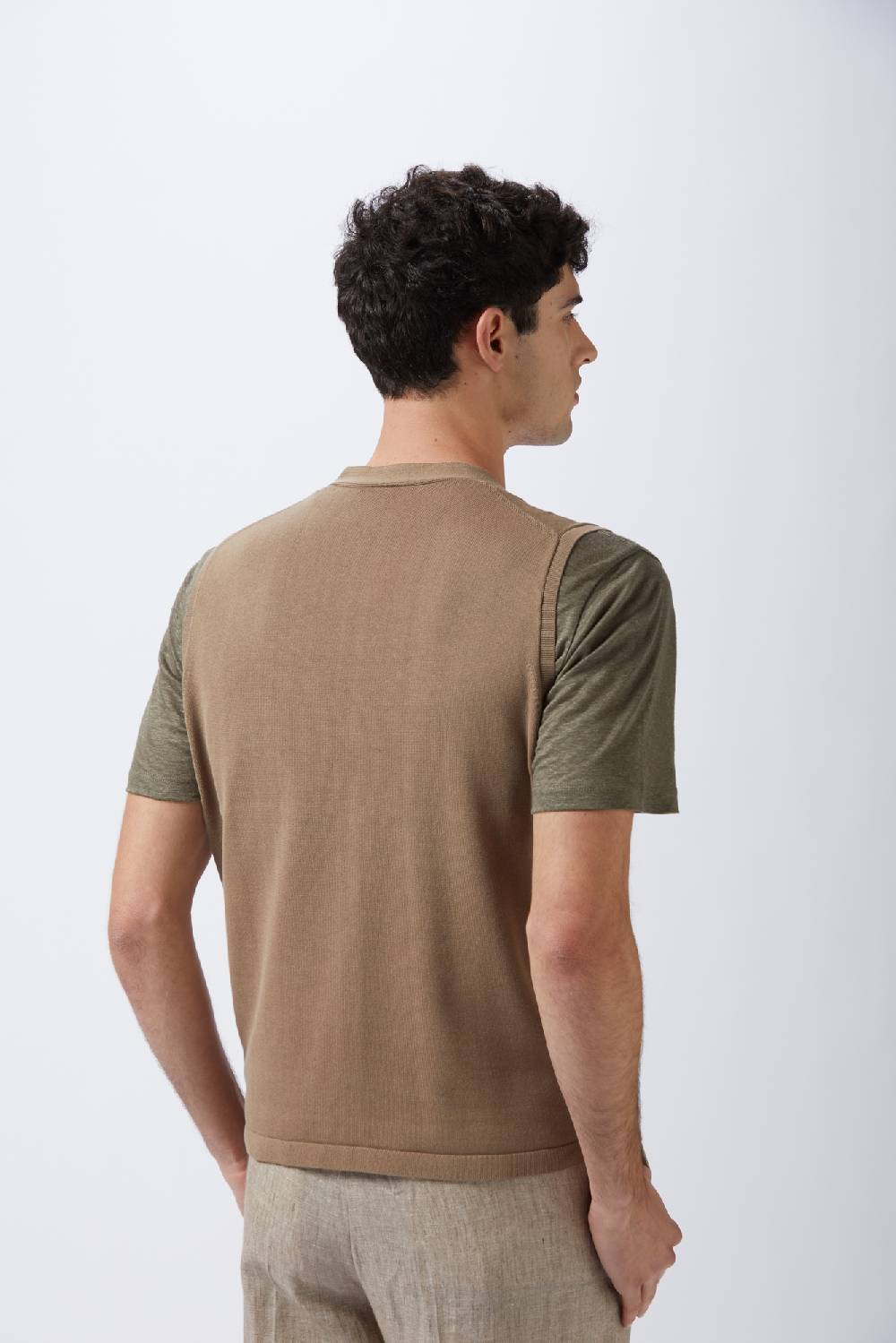Kangra Cashmere Gilet Rasato In Cotone Vendita Calda