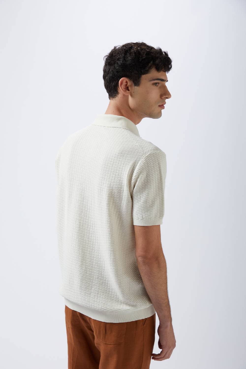 Kangra Cashmere Polo Mezza Manica Punto Nocciola I Più Venduti