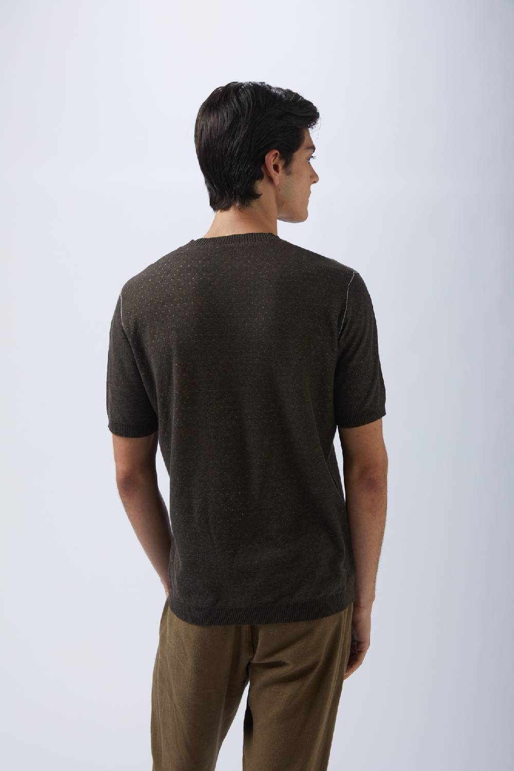 Kangra Cashmere Girocollo Mezza Manica Pois Bicolore Nuova