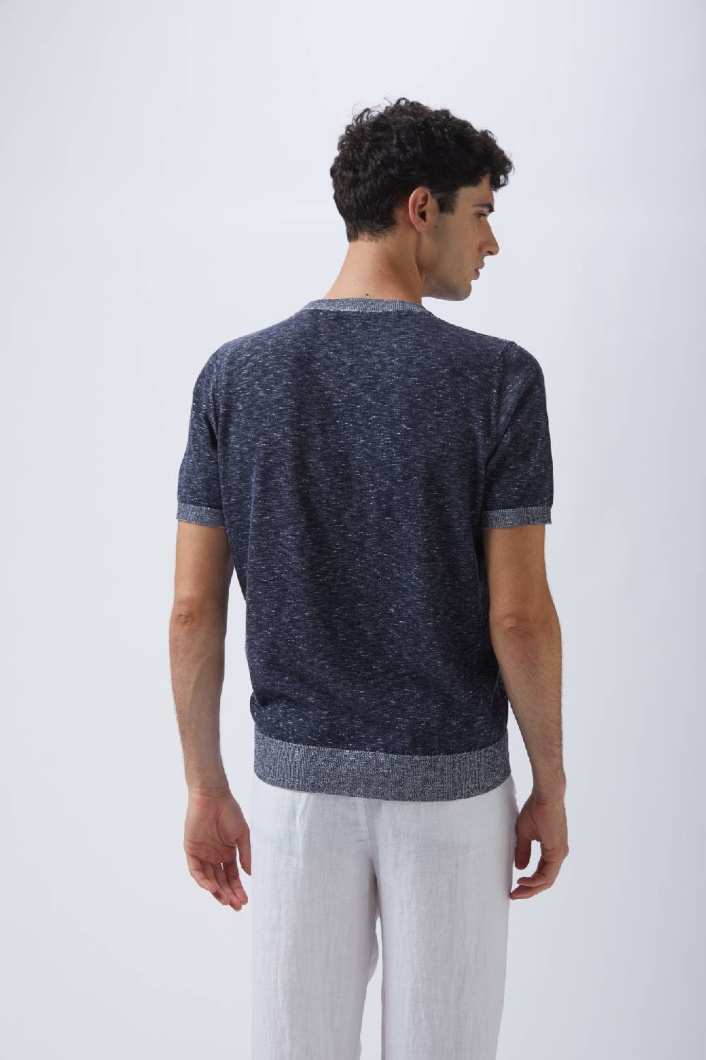Kangra Cashmere Girocollo Mezza Manica Vanise' Fiammato Moda