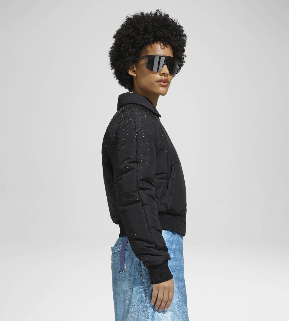 Khrisjoy JIM BOMBER STRASS BLACK Saldi