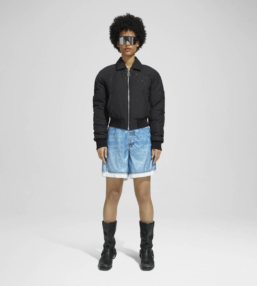 Khrisjoy JIM BOMBER STRASS BLACK Saldi