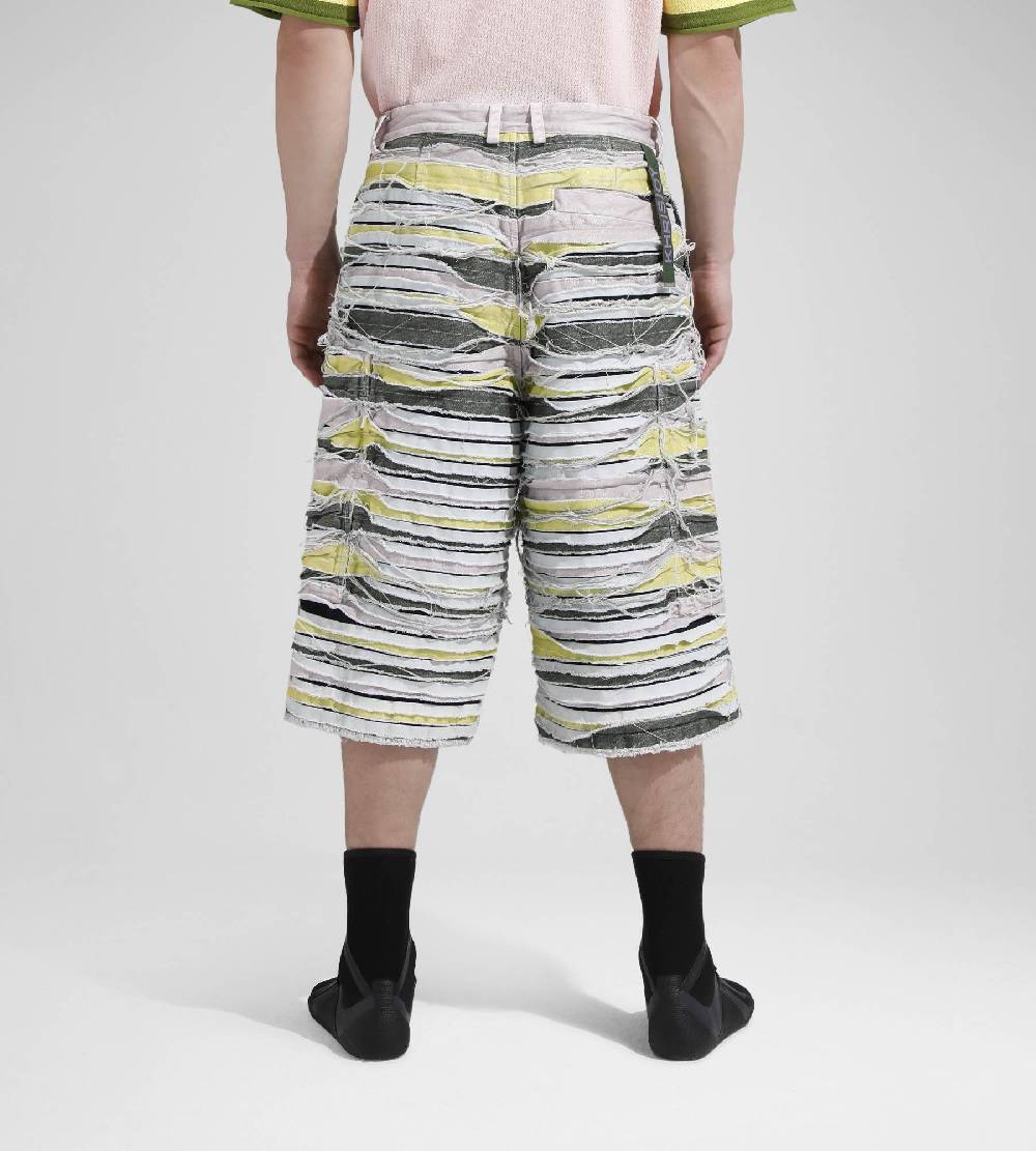Khrisjoy LONG SHORTS DENIM STRIPES MULTICOLOR DENIM Affare Del Giorno