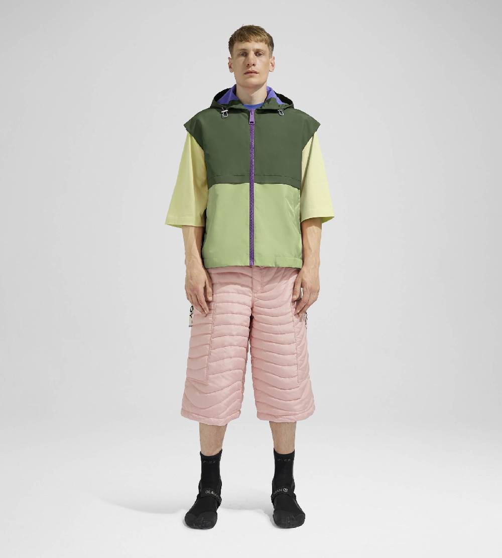 Khrisjoy SHELL WINDBREAKER VEST OLIVE GREEN JADE Convenienza