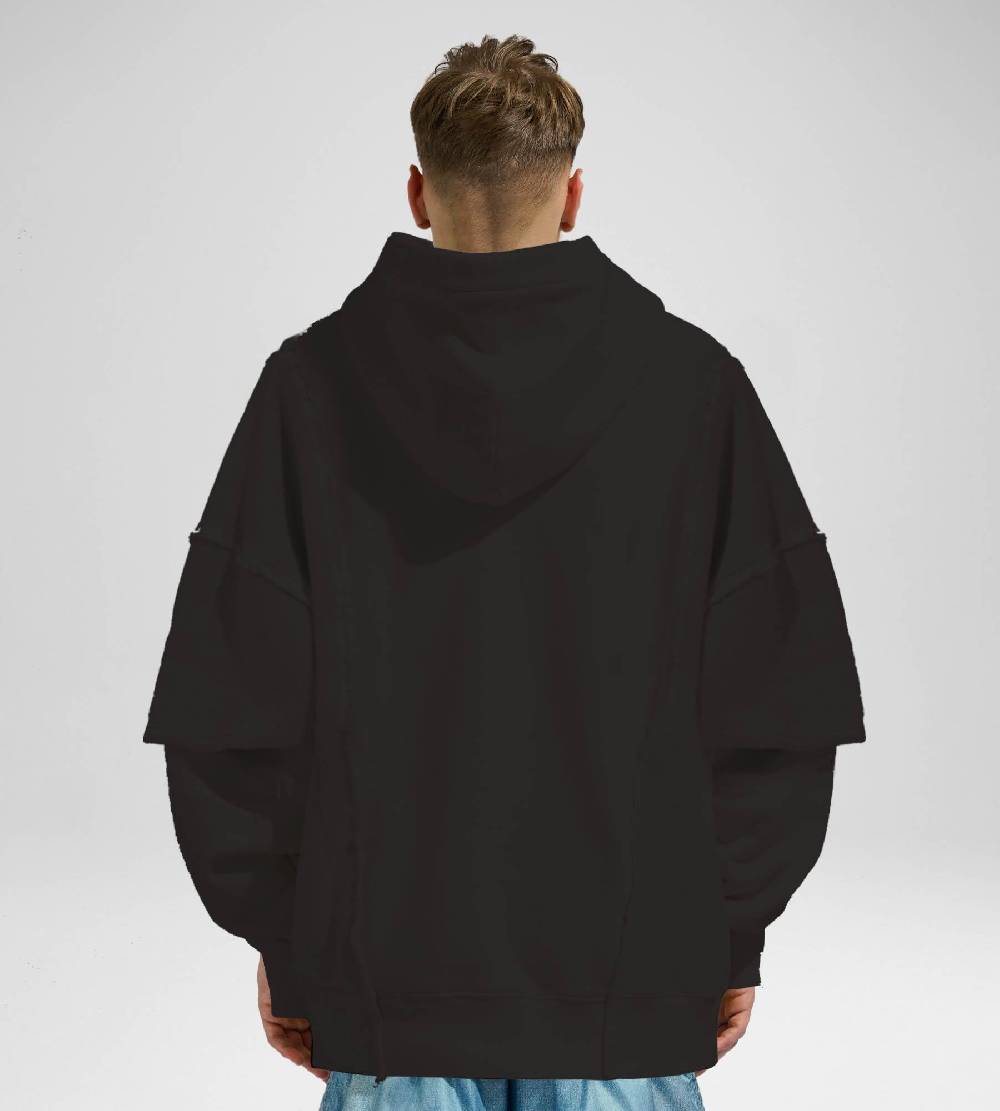 Khrisjoy HOODIE DOUBLE POCKETS BLACK Sconto