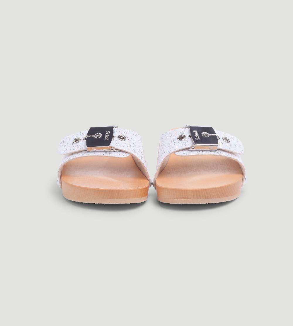 Khrisjoy KJ X SCHOLL - PESCURA HEEL WHITE SPARKLES Economico