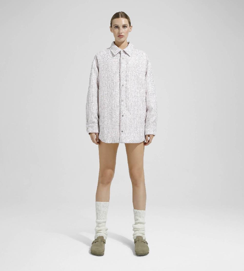 Khrisjoy OVERSIZE SHIRT TWEED PAILLETTES TRAMÉ Italia