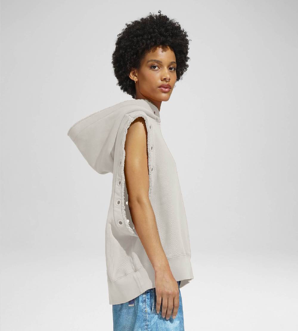 Khrisjoy HOODIE VEST EYELETS DESERT Vendite stagionali