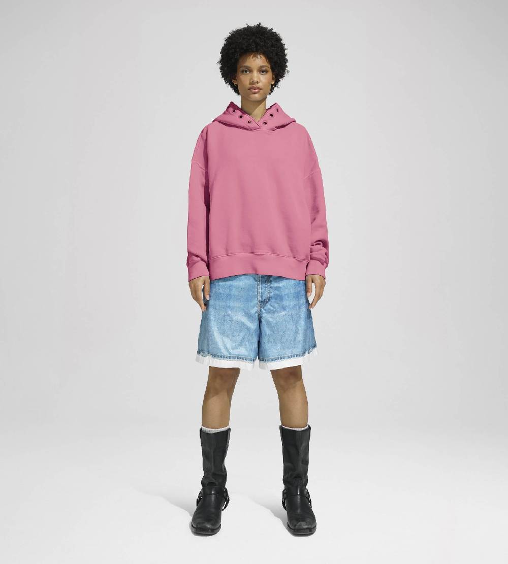 Khrisjoy HOODIE EYELETS CANDY PINK Qualità Garantita