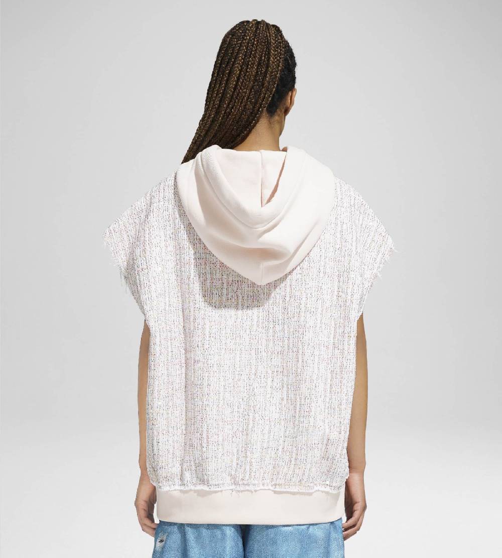Khrisjoy TWEED HOODIE VEST CONFETTI Offerte