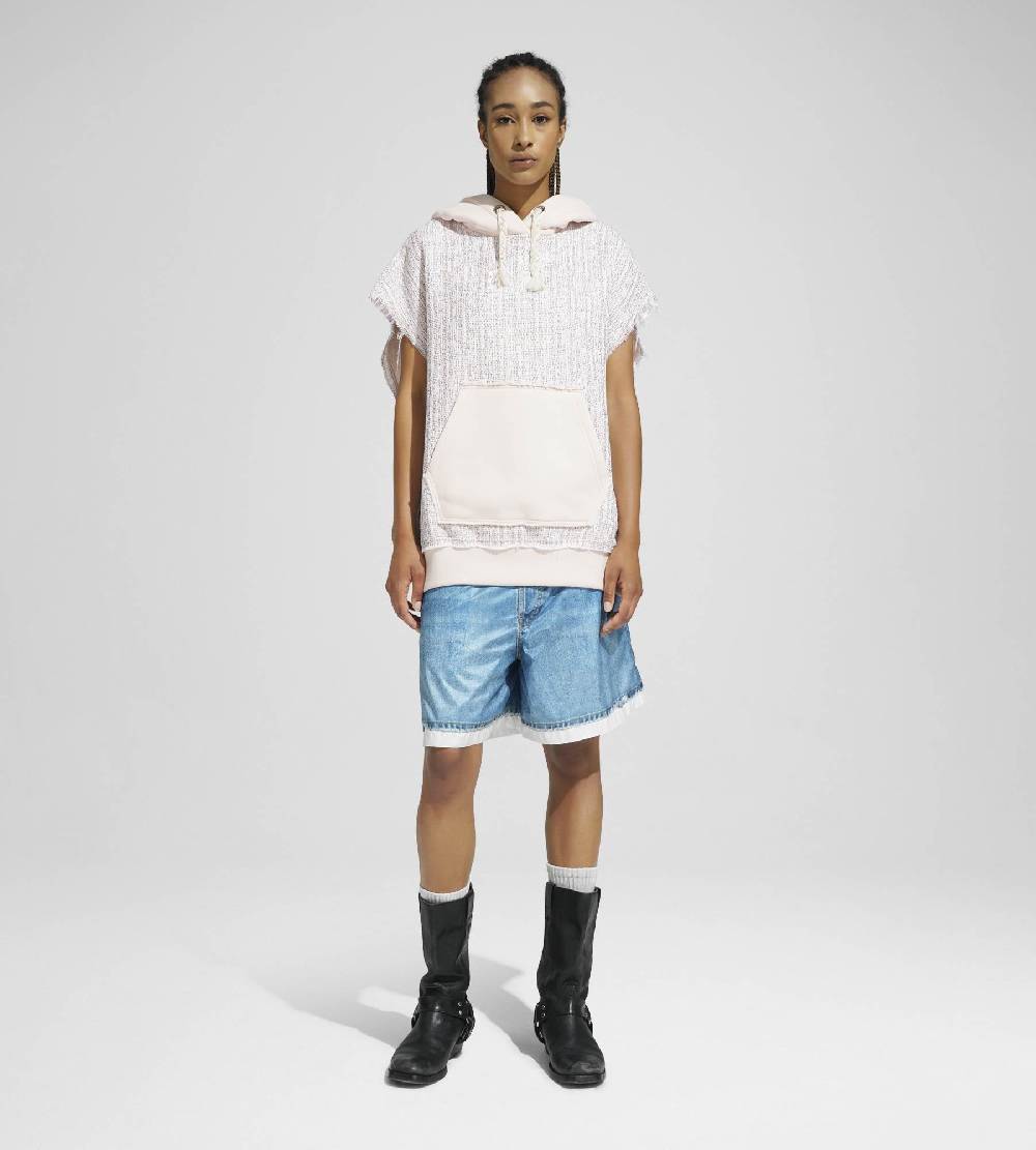 Khrisjoy TWEED HOODIE VEST CONFETTI Offerte