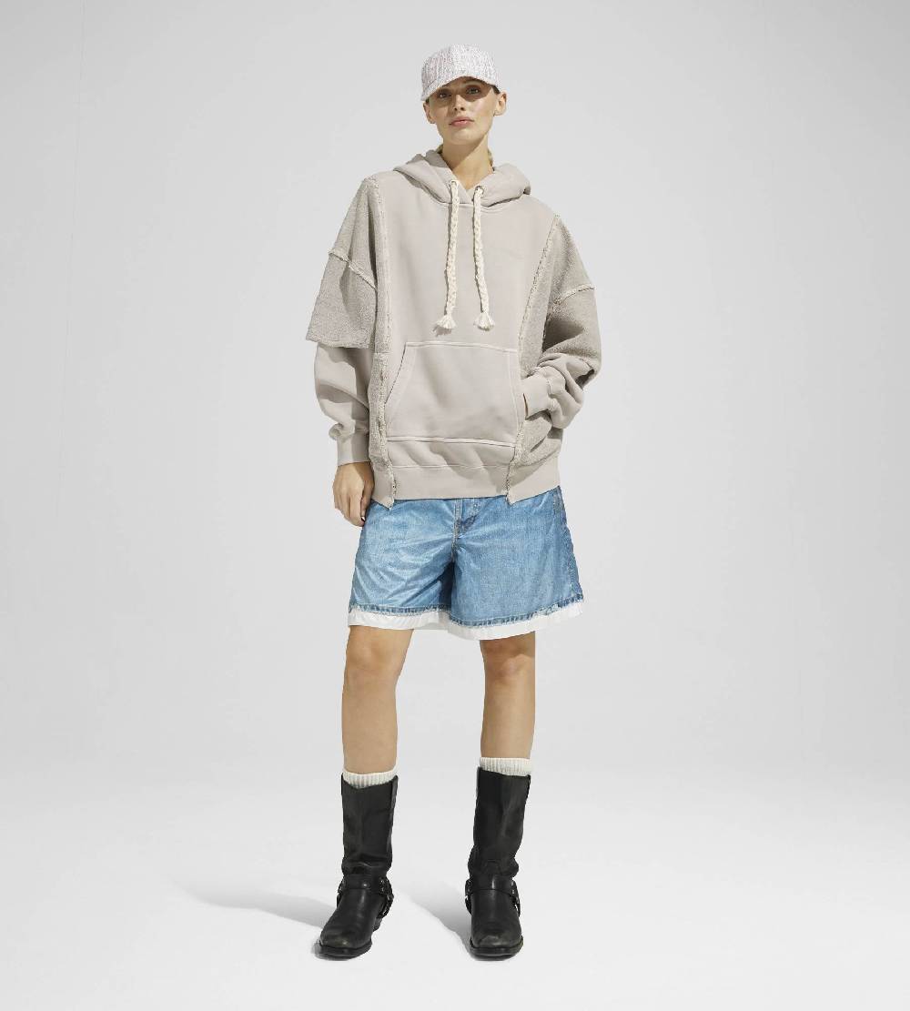 Khrisjoy HOODIE DOUBLE POCKETS DESERT Vendita Calda