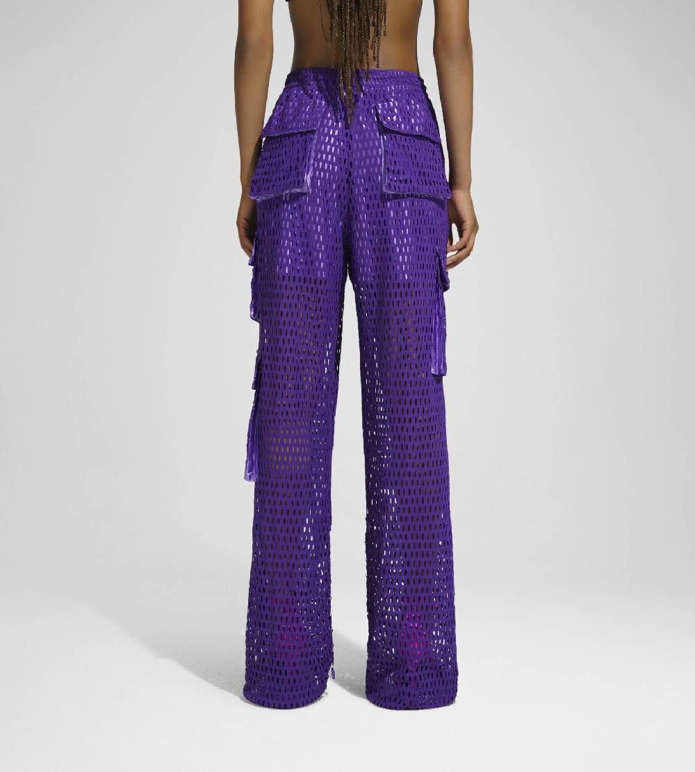 Khrisjoy PANTS MULTIPOCKET MESH WISTERIA Vendite Flash