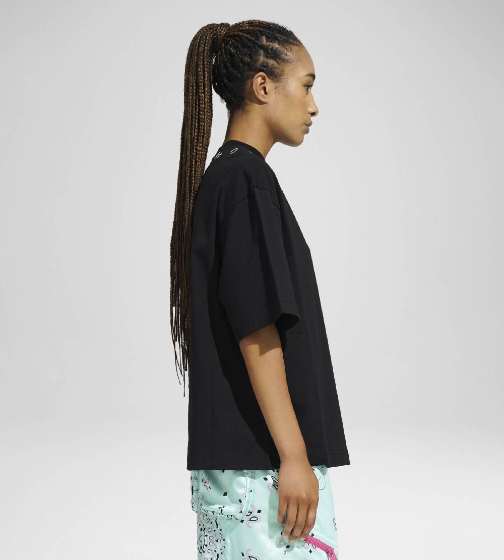 Khrisjoy EYELETS TEE BLACK Italia