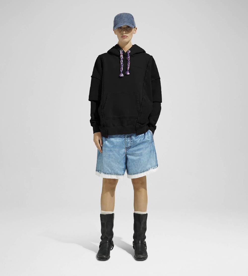Khrisjoy HOODIE DOUBLE POCKETS BLACK Qualità Garantita