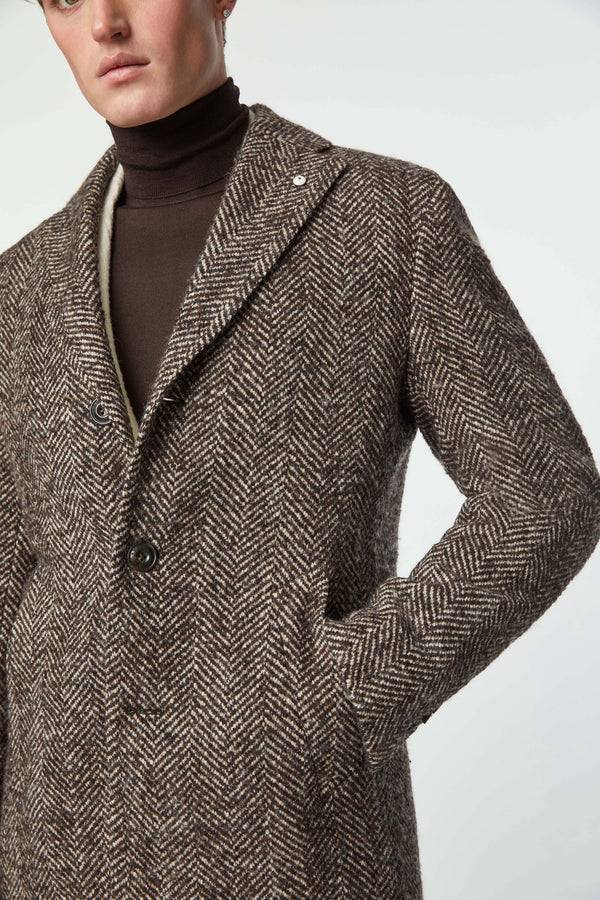 L.B.M. 1911 Cappotto monopetto marrone Cappotto monopetto marrone Prezzo Ridotto
