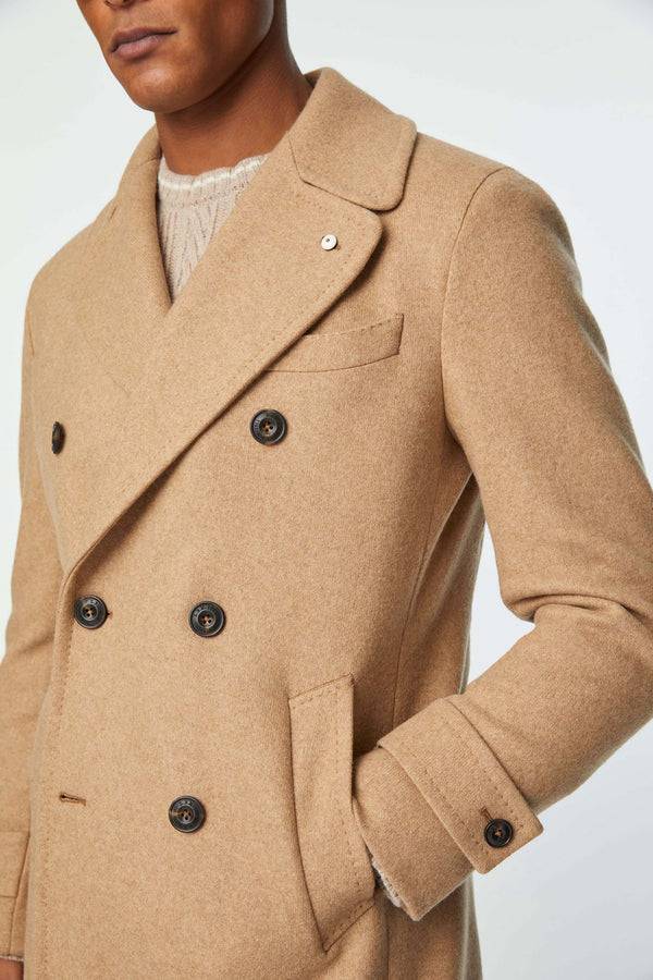 L.B.M. 1911 Cappotto Chesterfield in jersey beige Cappotto Chesterfield in jersey beige Presa