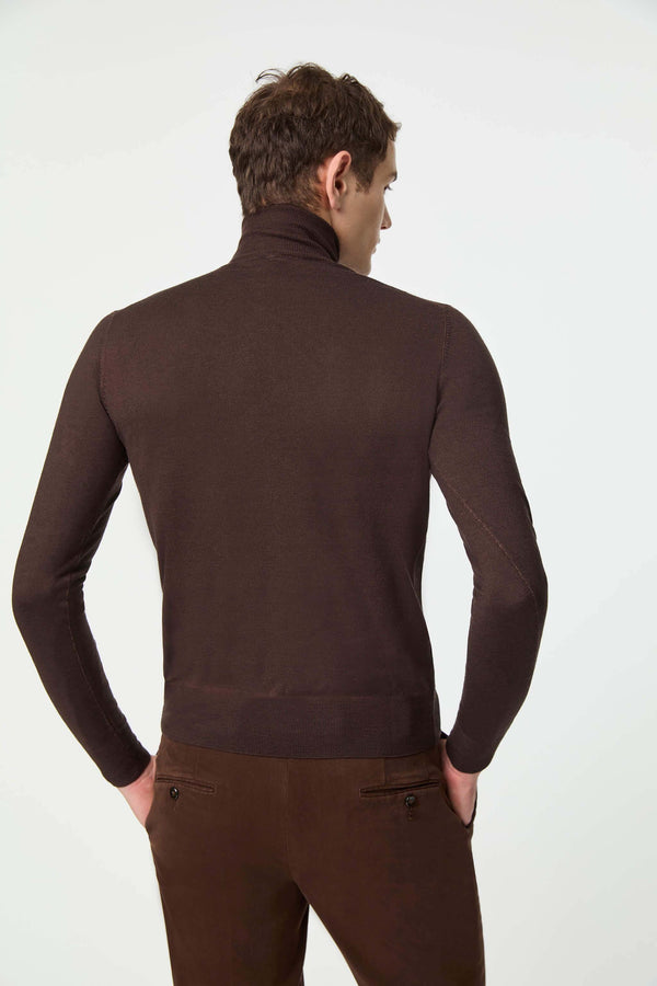 L.B.M. 1911 Maglia dolcevita in lana leggera marrone Maglia dolcevita in lana leggera marrone Offerta