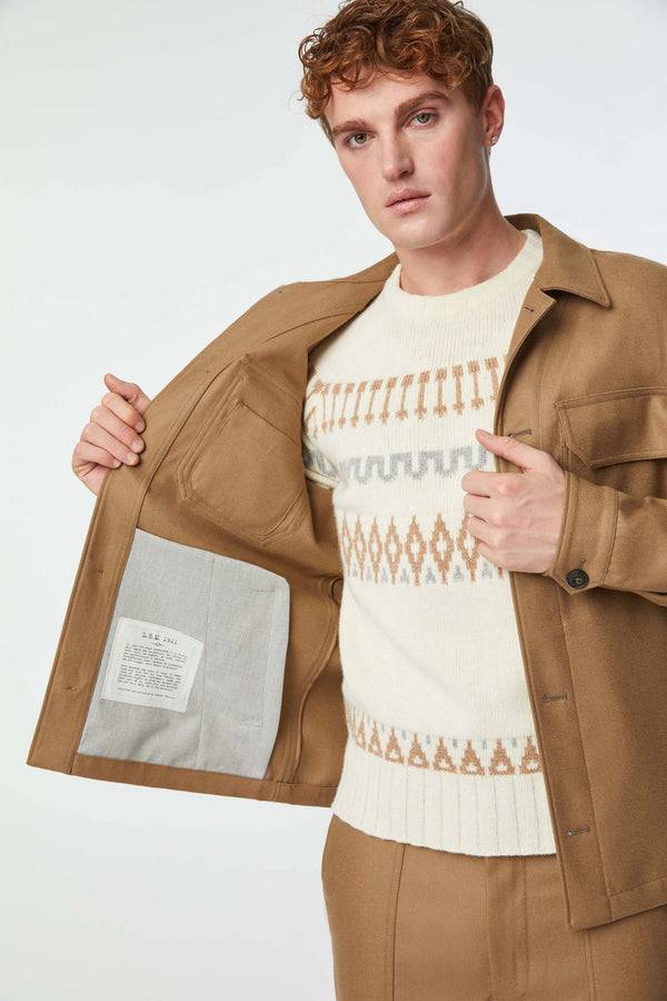 L.B.M. 1911 Overshirt non trattato marrone Overshirt non trattato marrone Economico