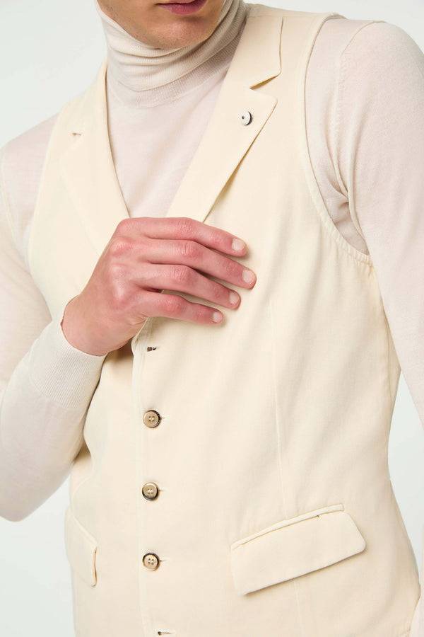 L.B.M. 1911 Gilet OSCAR tinto capo bianco latte Gilet OSCAR tinto capo bianco latte Offerte