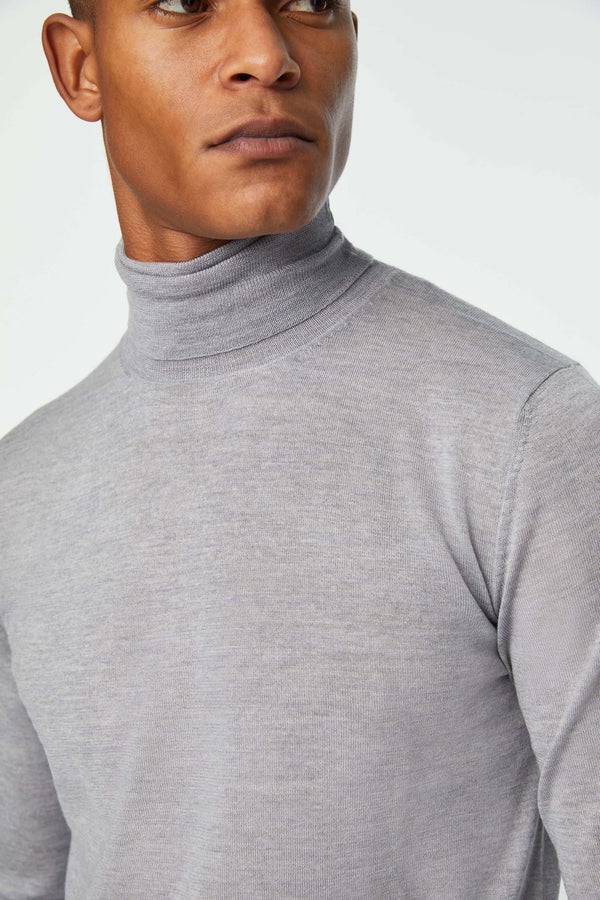 L.B.M. 1911 Maglia dolcevita grigio ghiaccio Maglia dolcevita grigio ghiaccio Vendita Economica