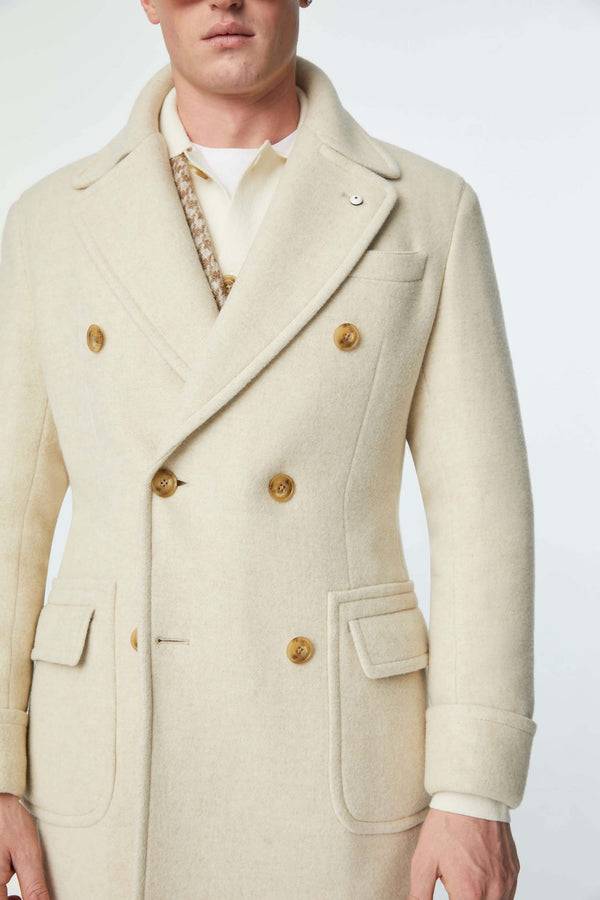 L.B.M. 1911 Cappotto doppiopetto non trattato bianco Cappotto doppiopetto non trattato bianco I Più Venduti