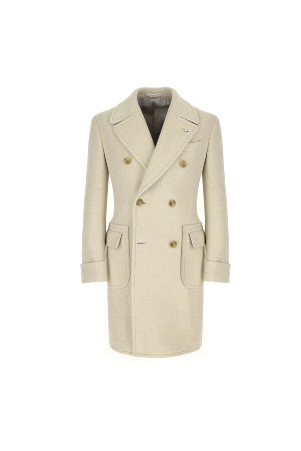 L.B.M. 1911 Cappotto doppiopetto non trattato bianco Cappotto doppiopetto non trattato bianco I Più Venduti