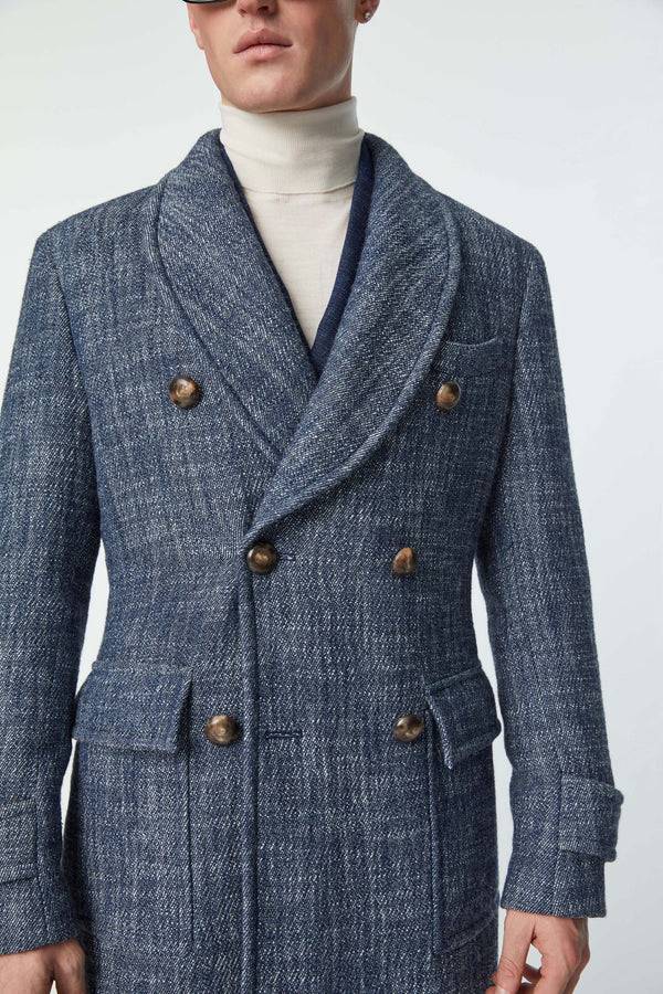 L.B.M. 1911 Cappotto doppiopetto Sartorial Indigo Cappotto doppiopetto Sartorial Indigo Nuova