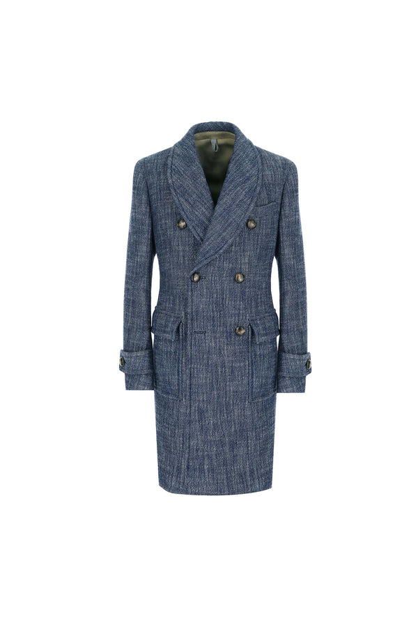 L.B.M. 1911 Cappotto doppiopetto Sartorial Indigo Cappotto doppiopetto Sartorial Indigo Nuova