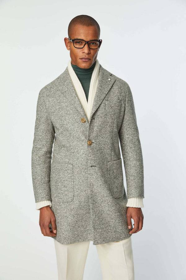 L.B.M. 1911 Cappotto London in jersey verde pastello Cappotto London in jersey verde pastello