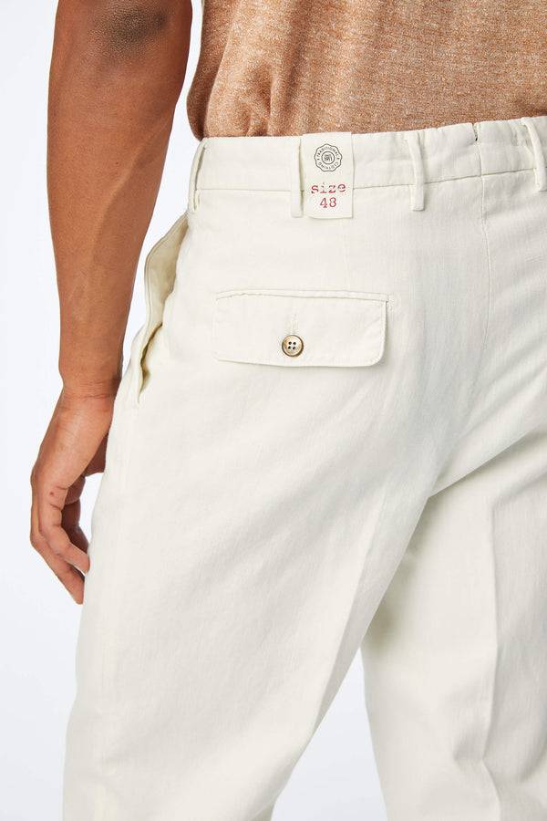 L.B.M. 1911 Pantalone CHARLIE tinto capo bianco Pantalone CHARLIE tinto capo bianco Shopping Online