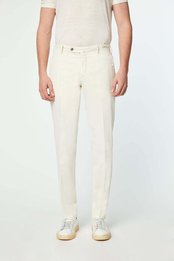 L.B.M. 1911 Pantalone ELTON tinto capo bianco avorio Pantalone ELTON tinto capo bianco avorio