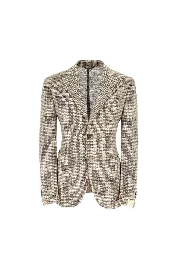 L.B.M. 1911 Giacca JACK in jersey di lino beige Giacca JACK in jersey di lino beige Hotsell
