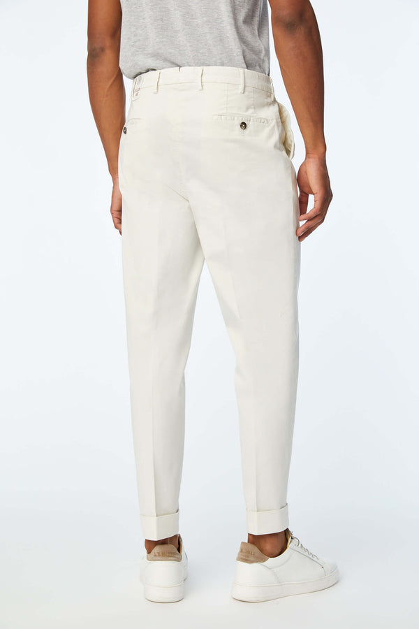 L.B.M. 1911 Pantalone MILES tinto capo bianco Pantalone MILES tinto capo bianco Vendita Calda