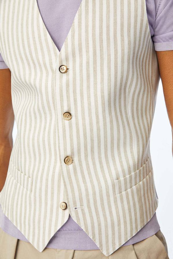 L.B.M. 1911 Gilet DEREK beige Gilet DEREK beige Vendite Flash