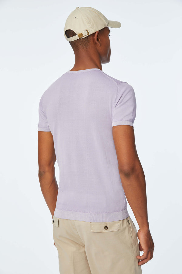 L.B.M. 1911 Maglia manica corta in cotone lilla Maglia manica corta in cotone lilla Negozio