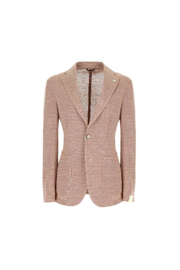 L.B.M. 1911 Giacca JACK in jersey pied de poule Giacca JACK in jersey pied de poule Nuovo
