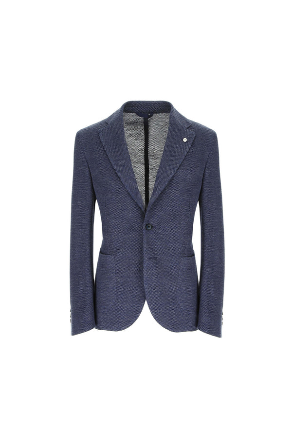 L.B.M. 1911 Giacca JACK in jersey blu denim Giacca JACK in jersey blu denim Qualità