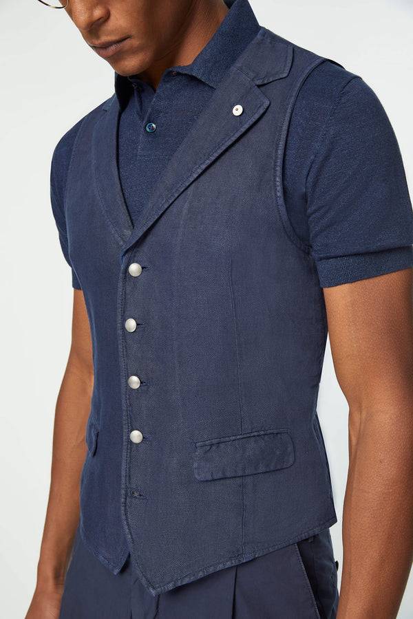 L.B.M. 1911 Gilet OSCAR tinto capo blu Gilet OSCAR tinto capo blu Vendita